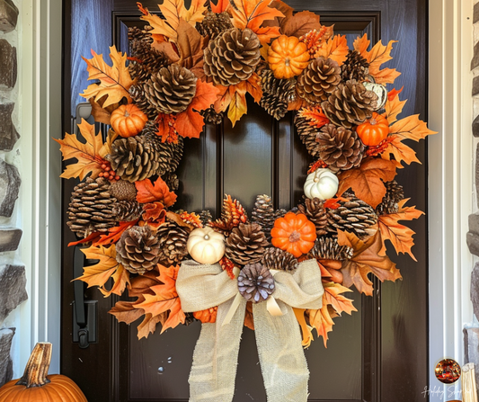 How to Make a Stunning Pinecone Wreath for Fall
