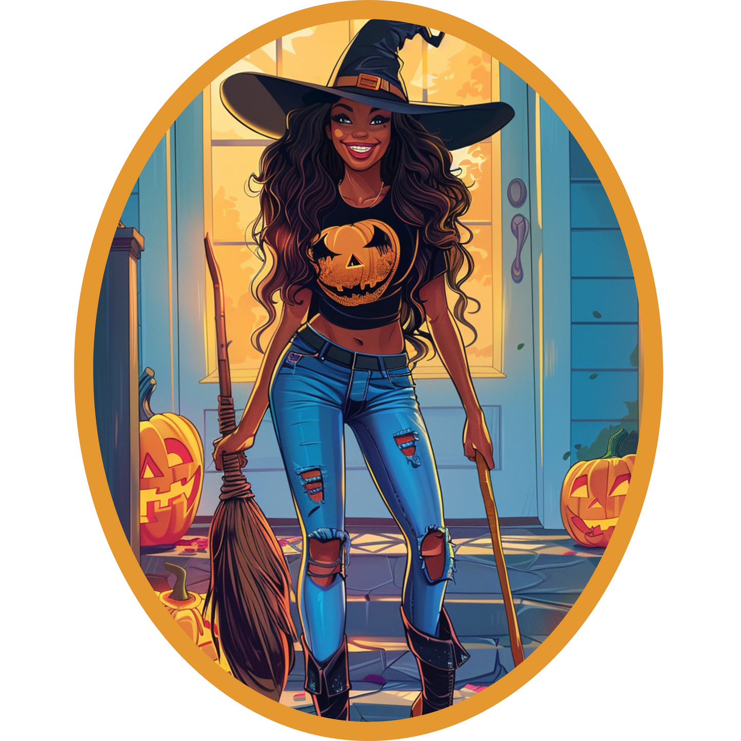 Halloween Cotton Tote (18 x 15)
