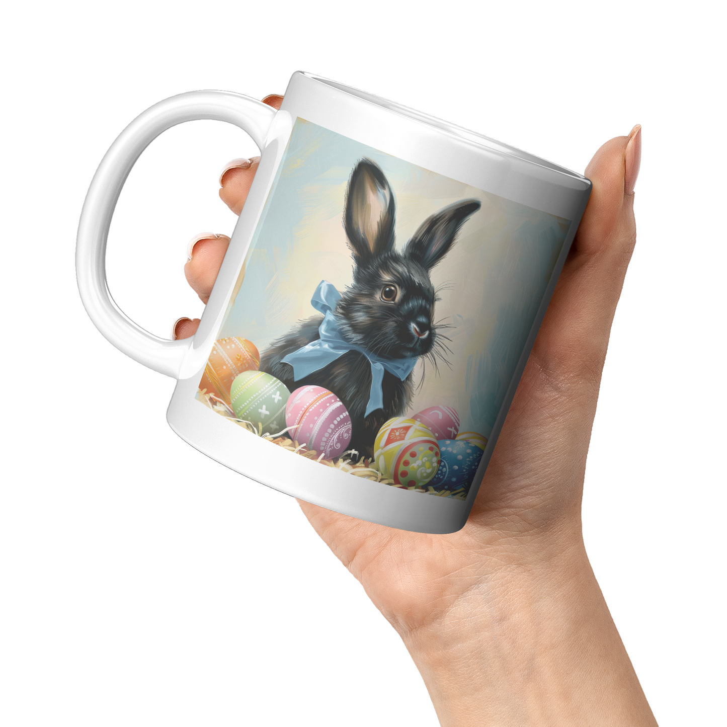 Black_Bunny_with_Ears_Up_MugWhite_11oz_White_LH_Model_Mockup.png