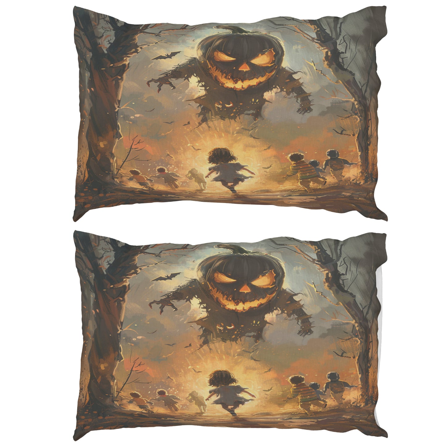 Carved Creepies Pillowcase Set