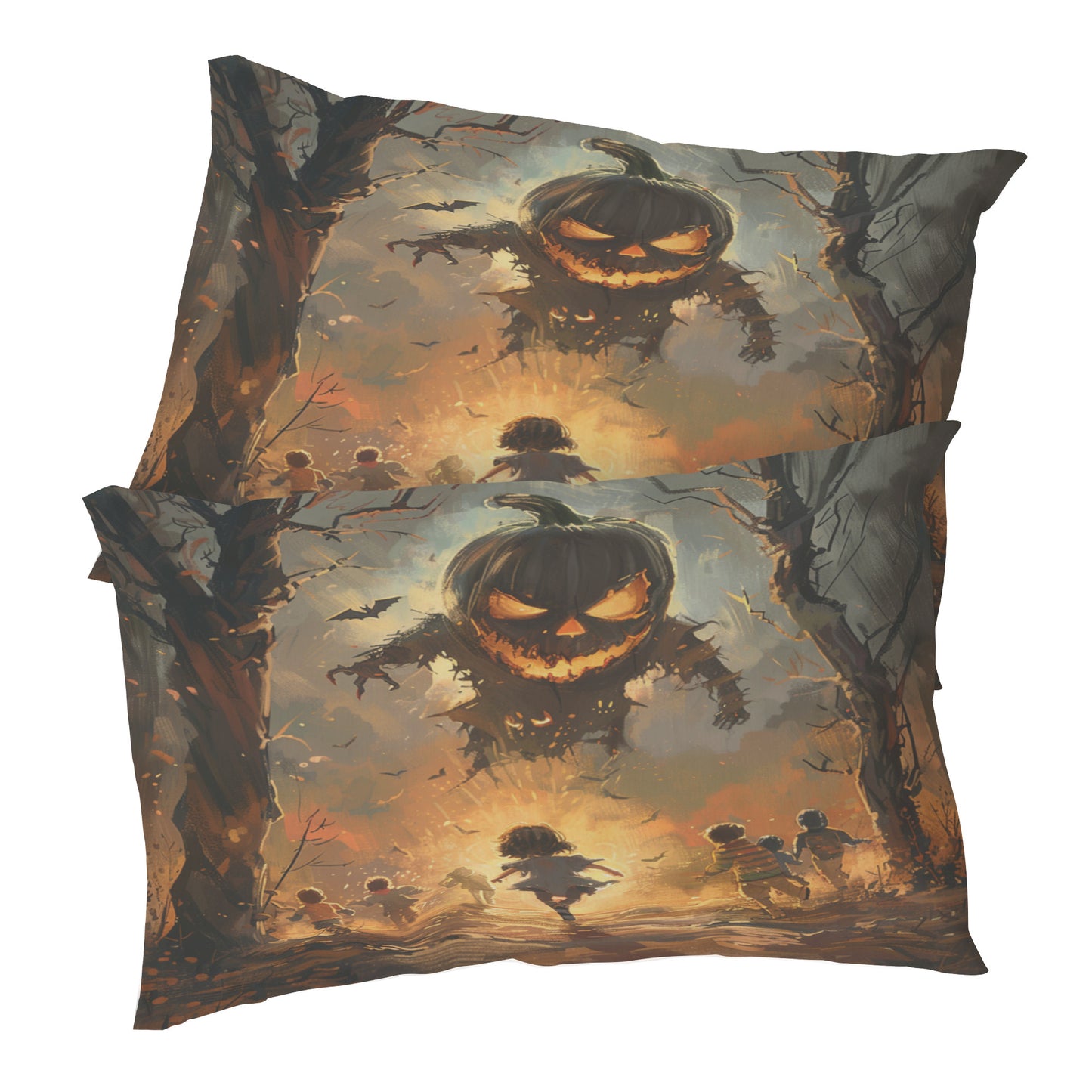 Carved Creepies Pillowcase Set