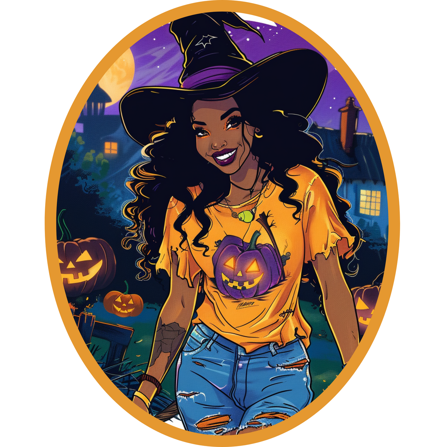 Halloween Cotton Tote (18 x 15)