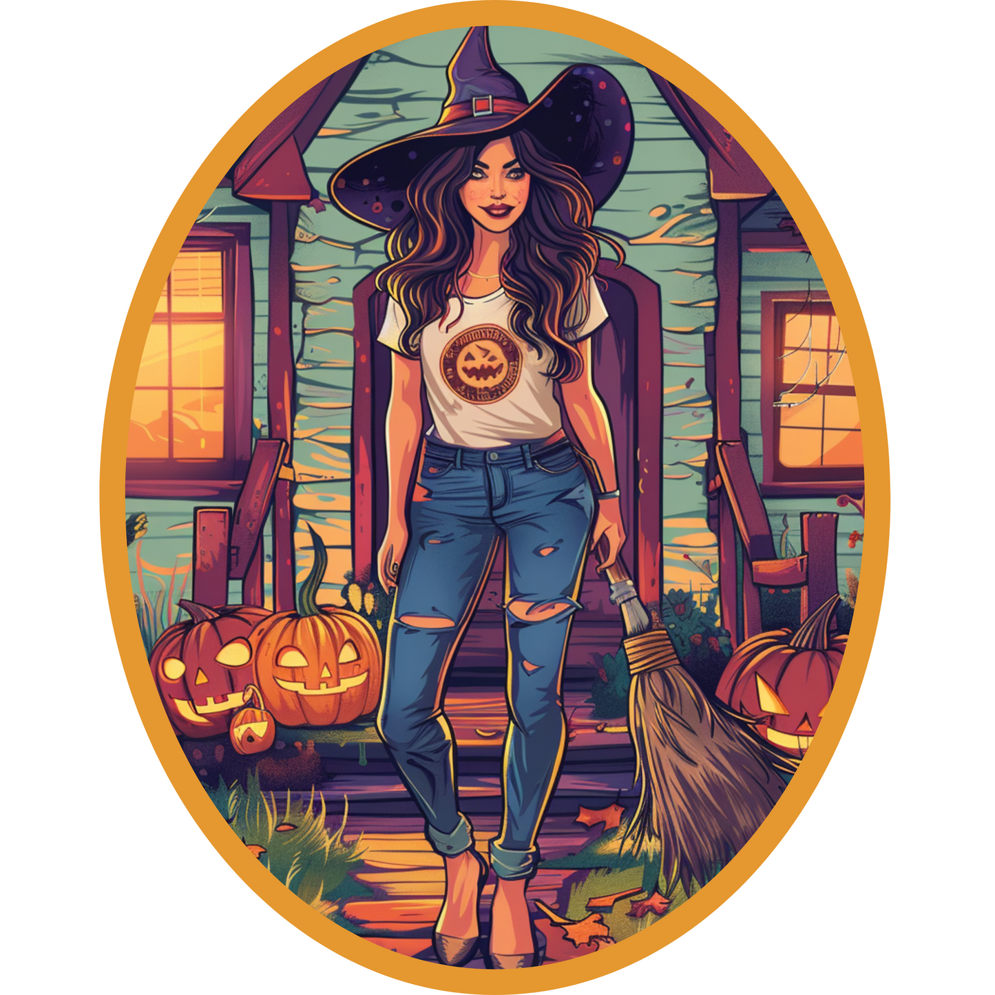 Halloween Cotton Tote (18 x 15)