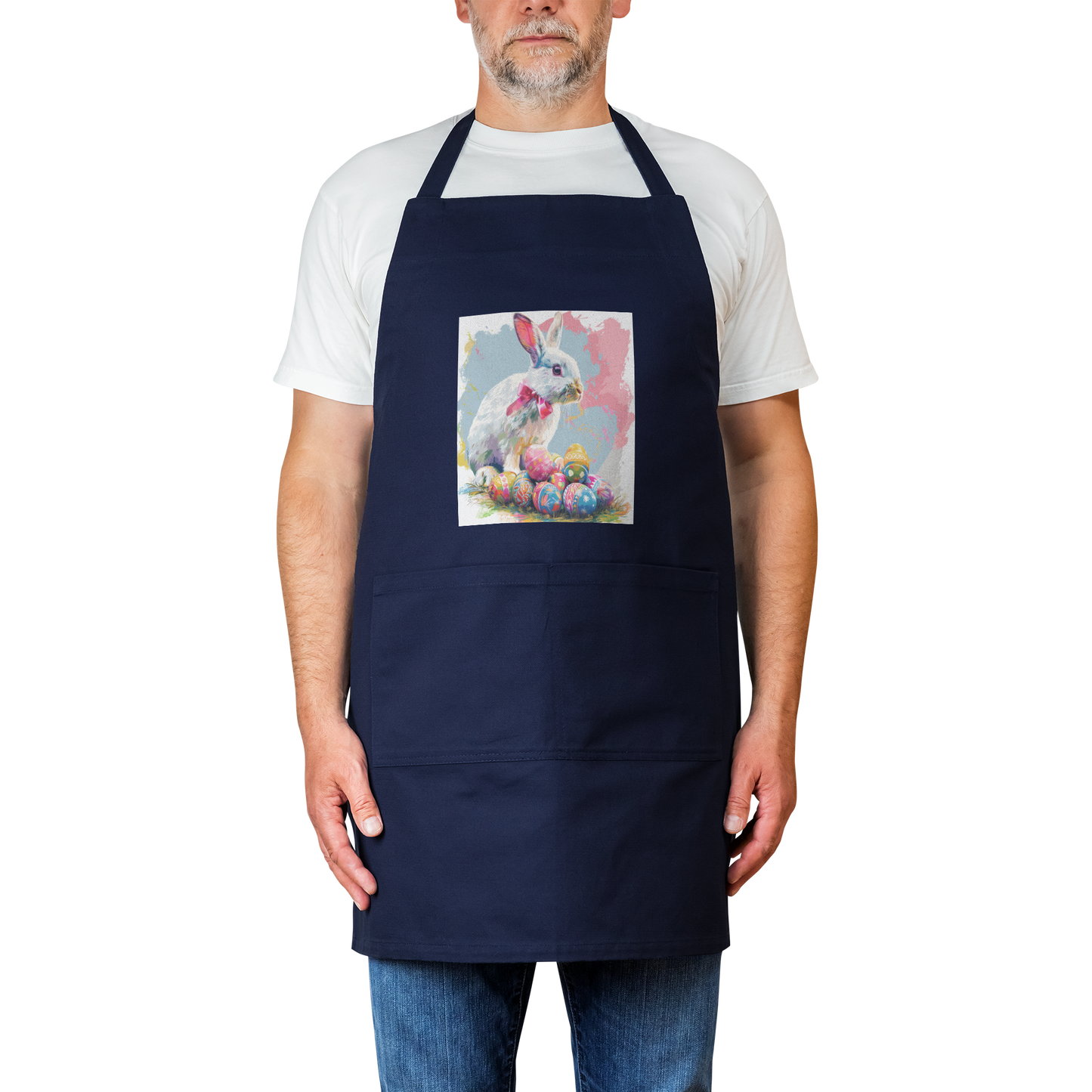 Ears_Up_bunny_with_Pink_Bow_Apron_Navy_Model_Mockup.png