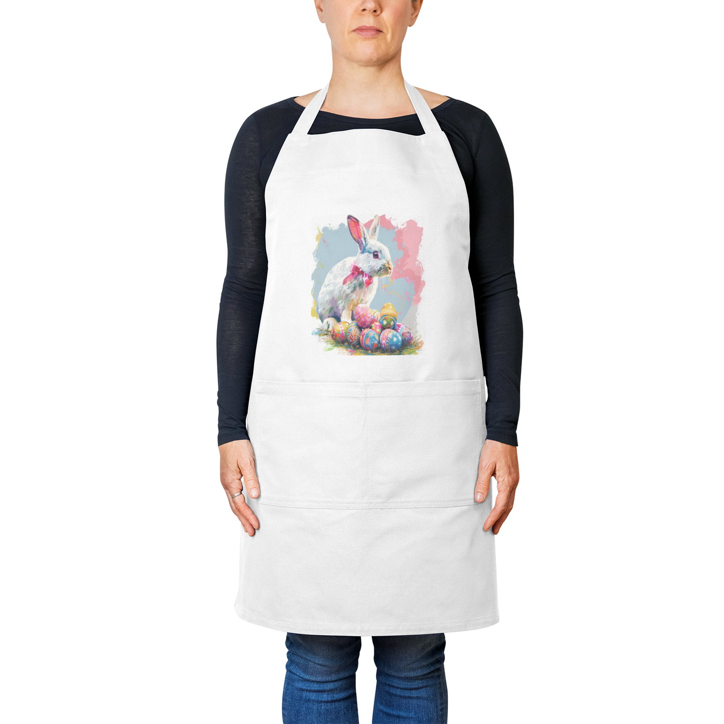 Ears_Up_bunny_with_Pink_Bow_Apron_White_Model_Mockup.png