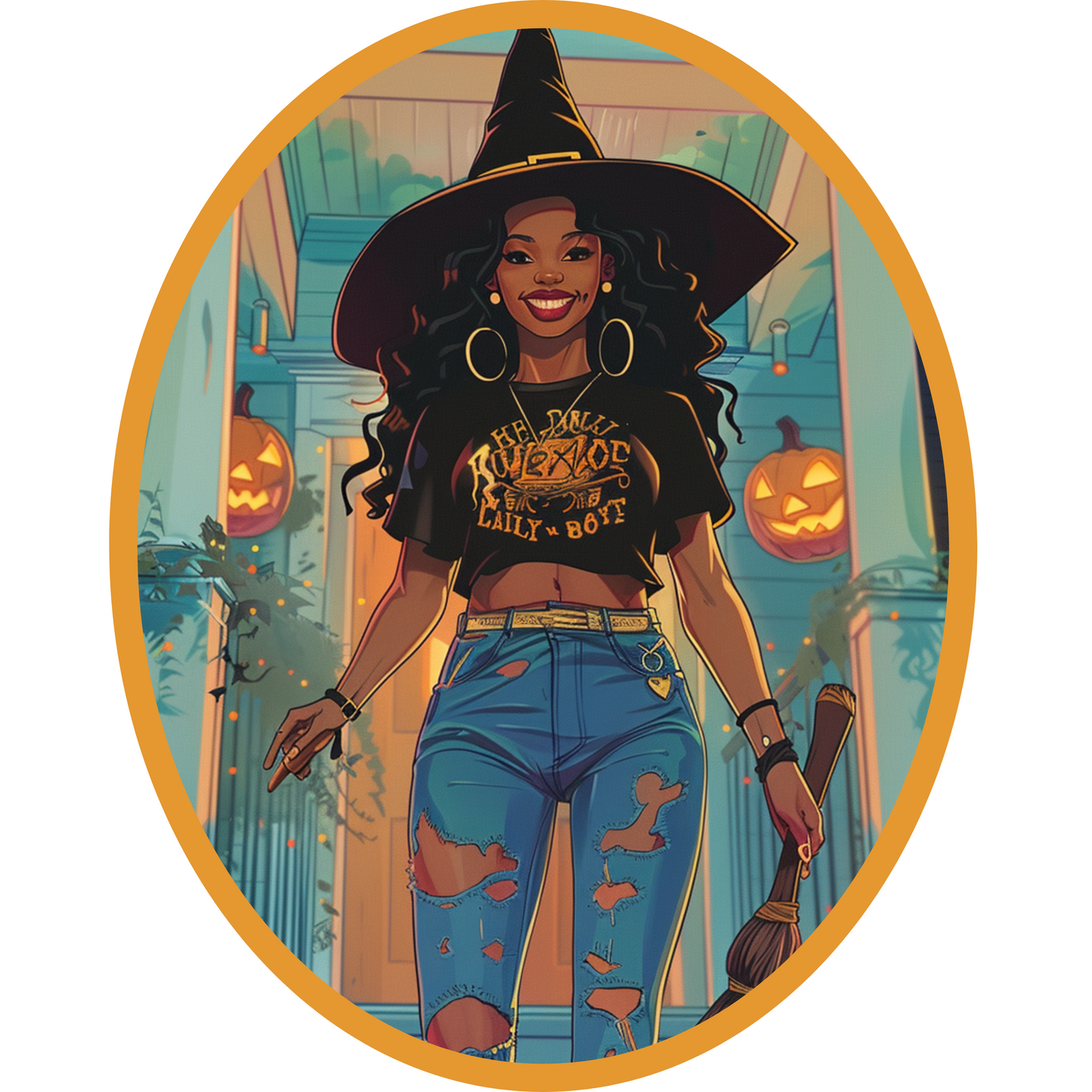 Halloween Cotton Tote (18 x 15)