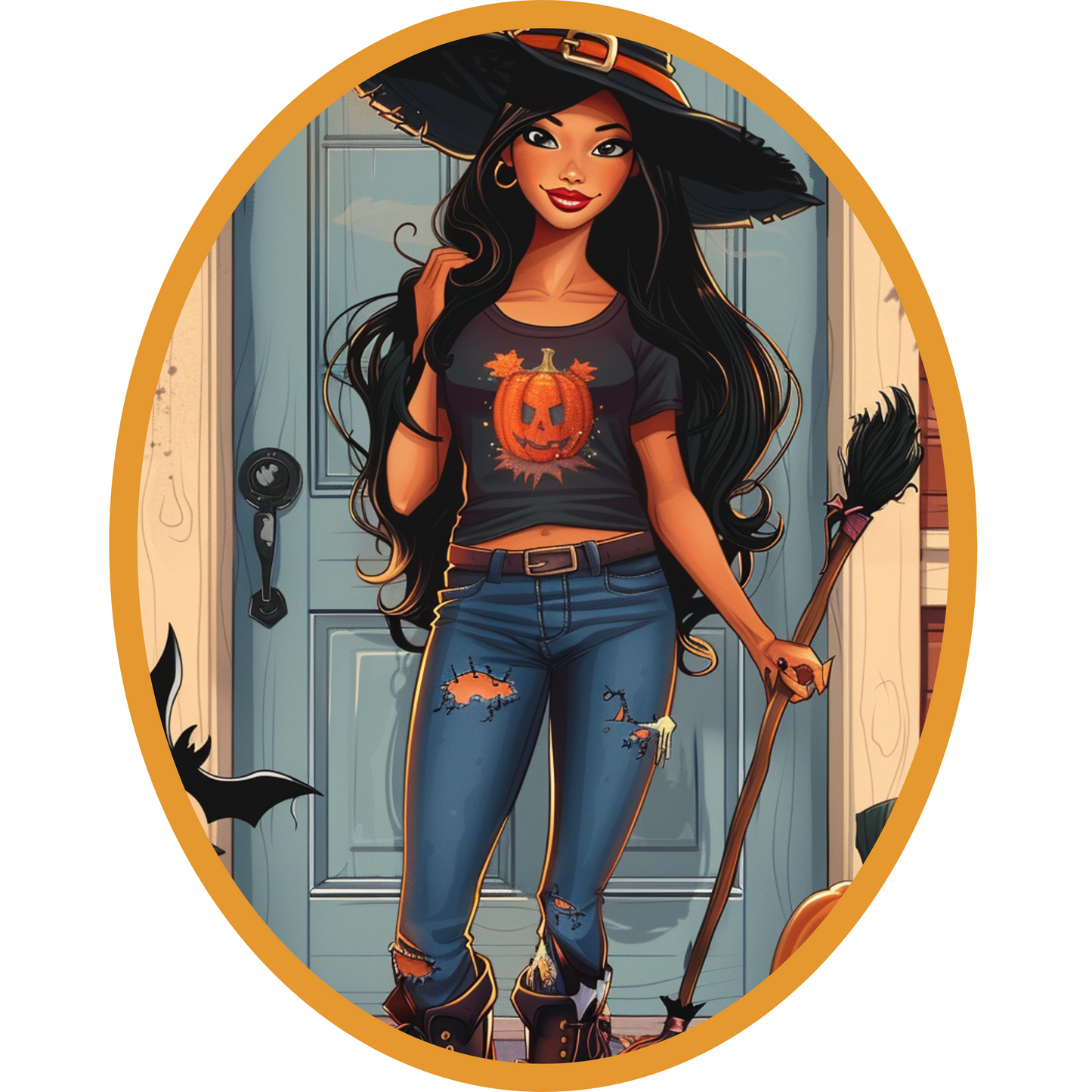 Halloween Cotton Tote (18 x 15)