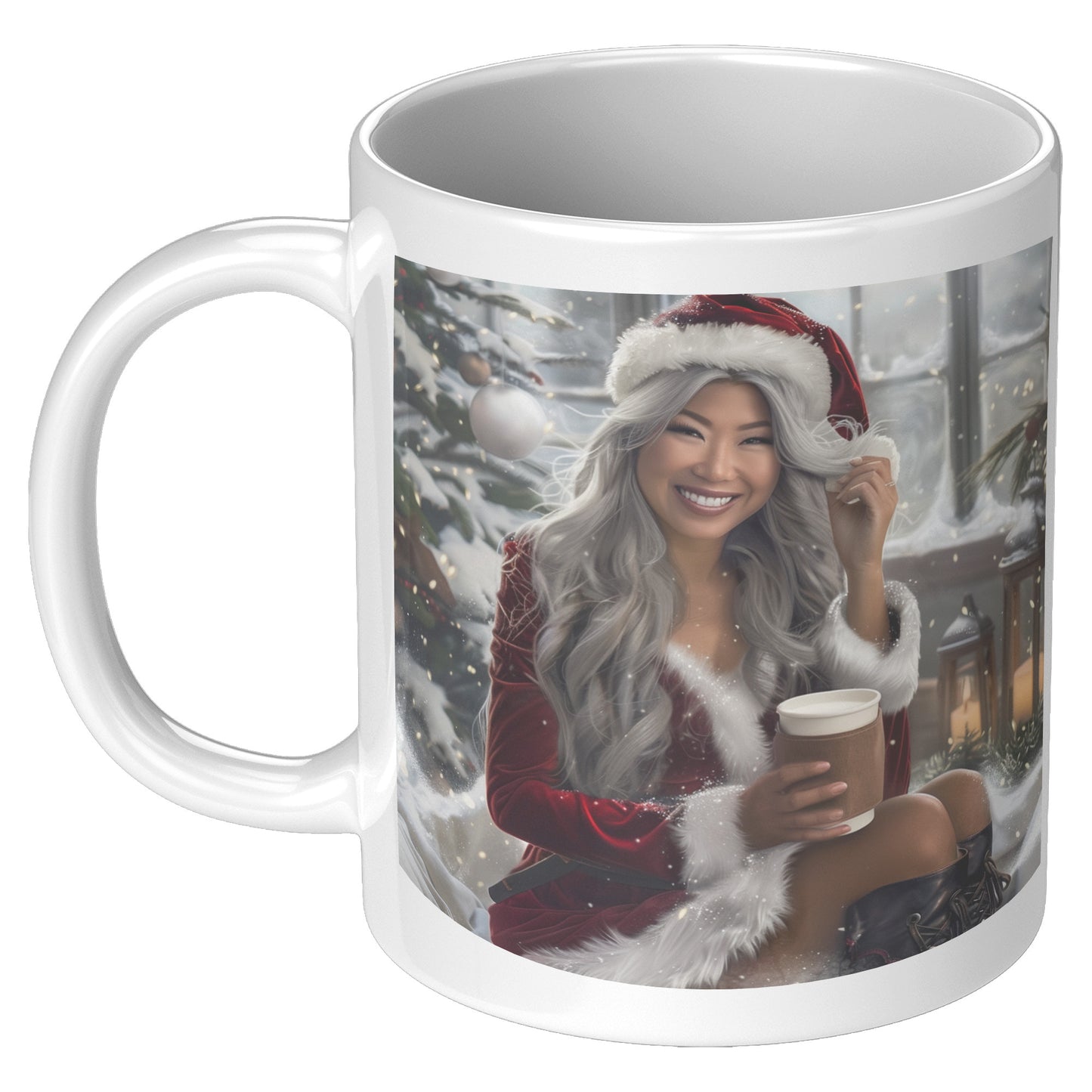 Frosty Fire Mug (White)