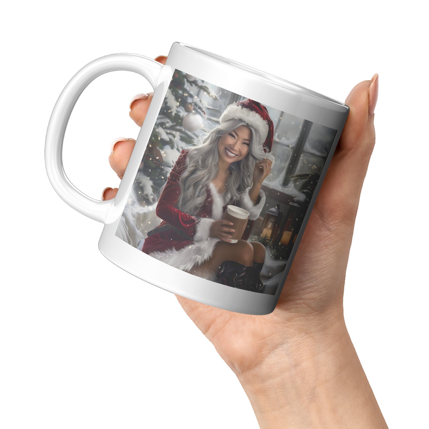 Frosty Fire Mug (White)