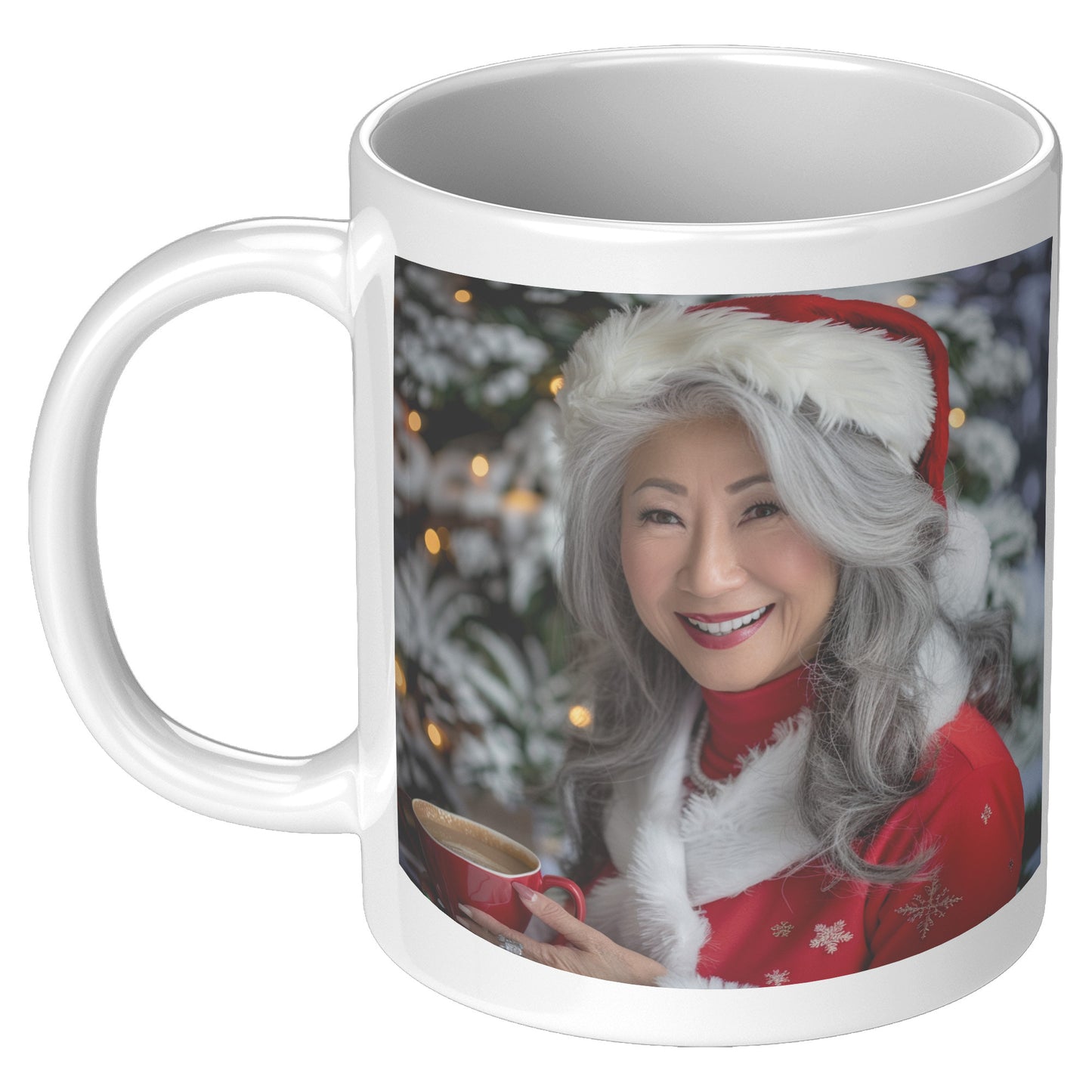 Gingerbread Goddess Mug White