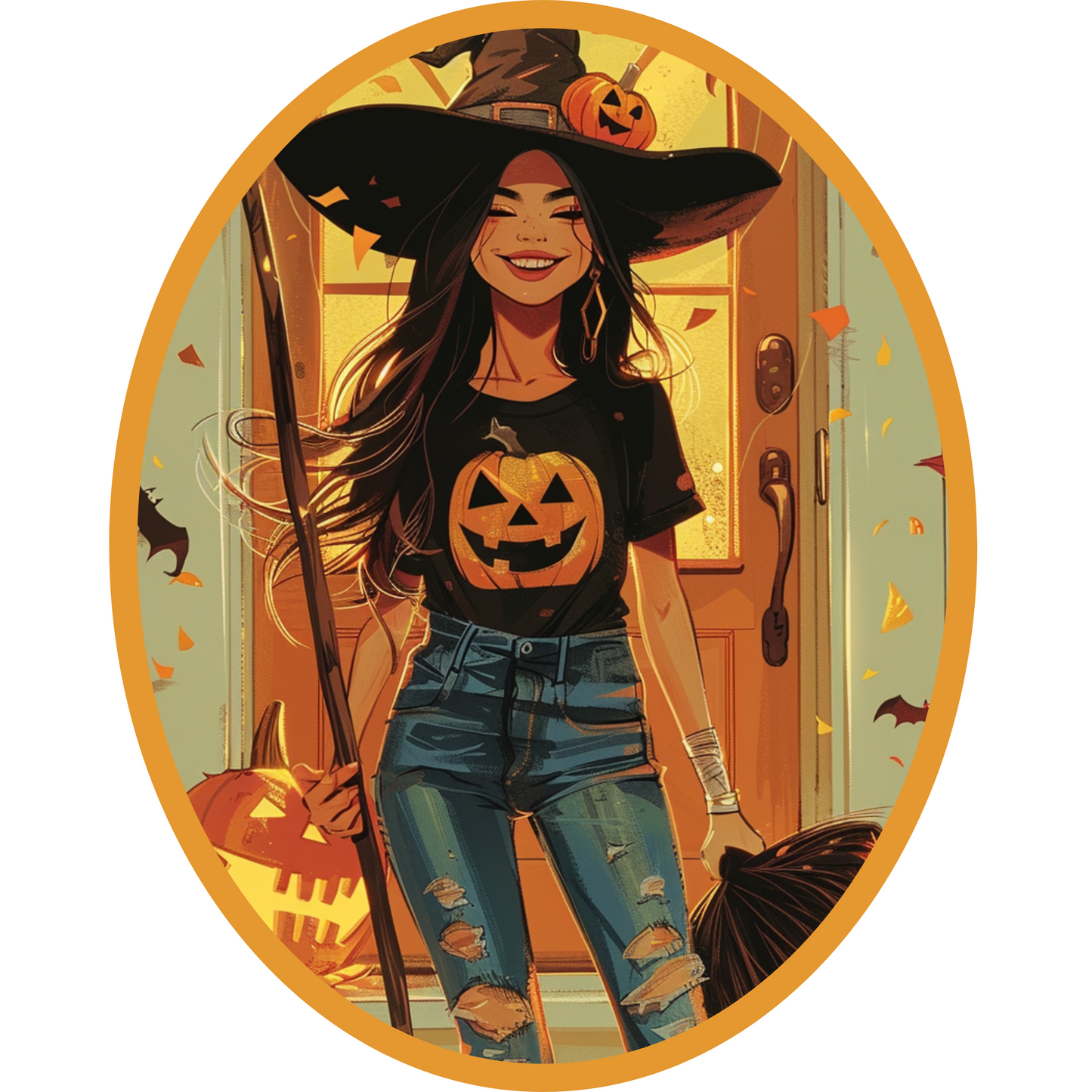 Halloween Cotton Tote (18 x 15)