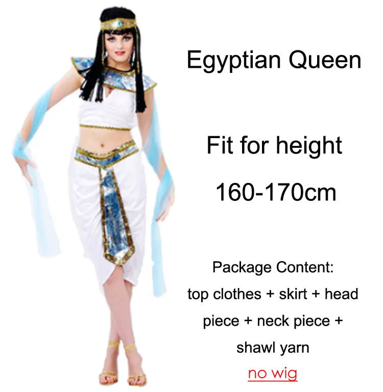 Ancient Egyptian Pharaoh / Queen Adult Costumes 2