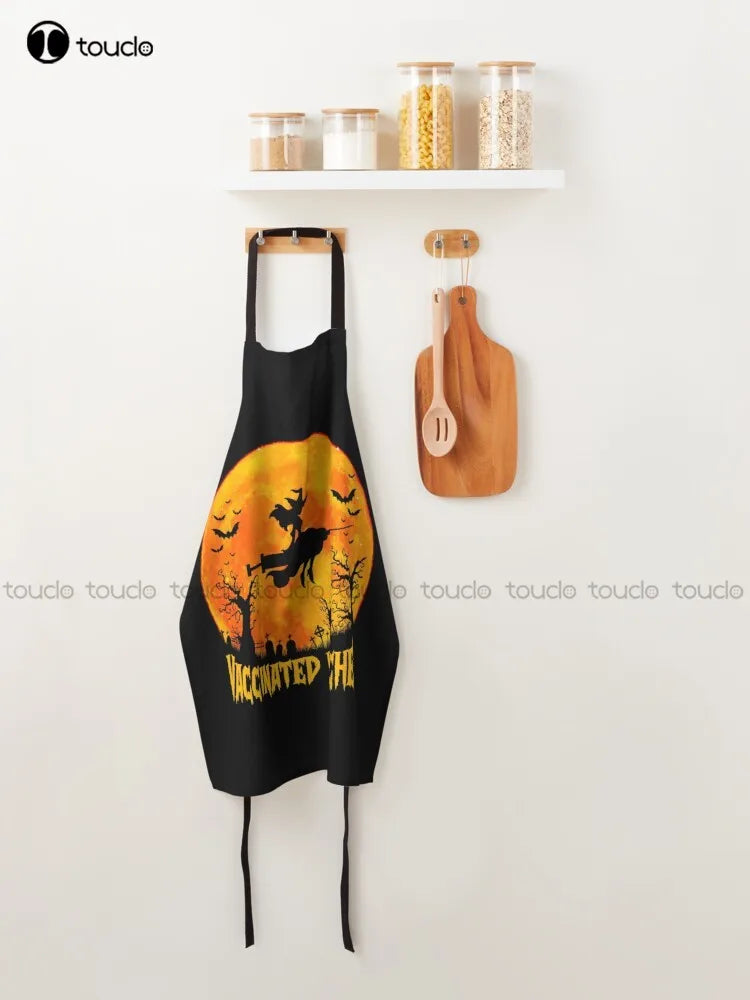 Vaccinated Witches Black Apron