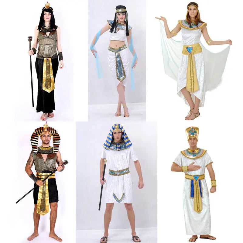 Ancient Egyptian Pharaoh / Queen Adult Costumes 2