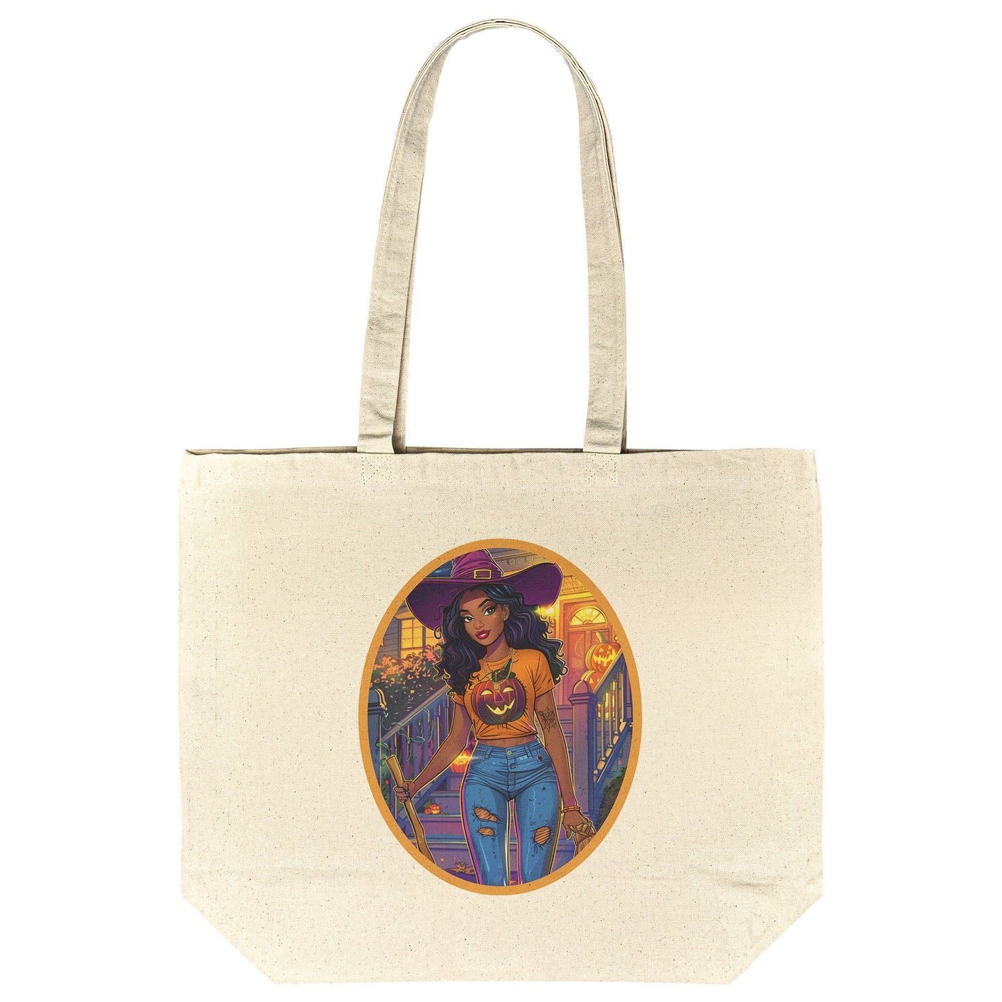 Halloween Cotton Tote (18 x 15)