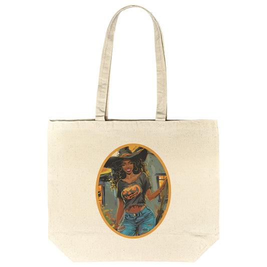 Midnight Enchant Cotton Tote (18 x 15)