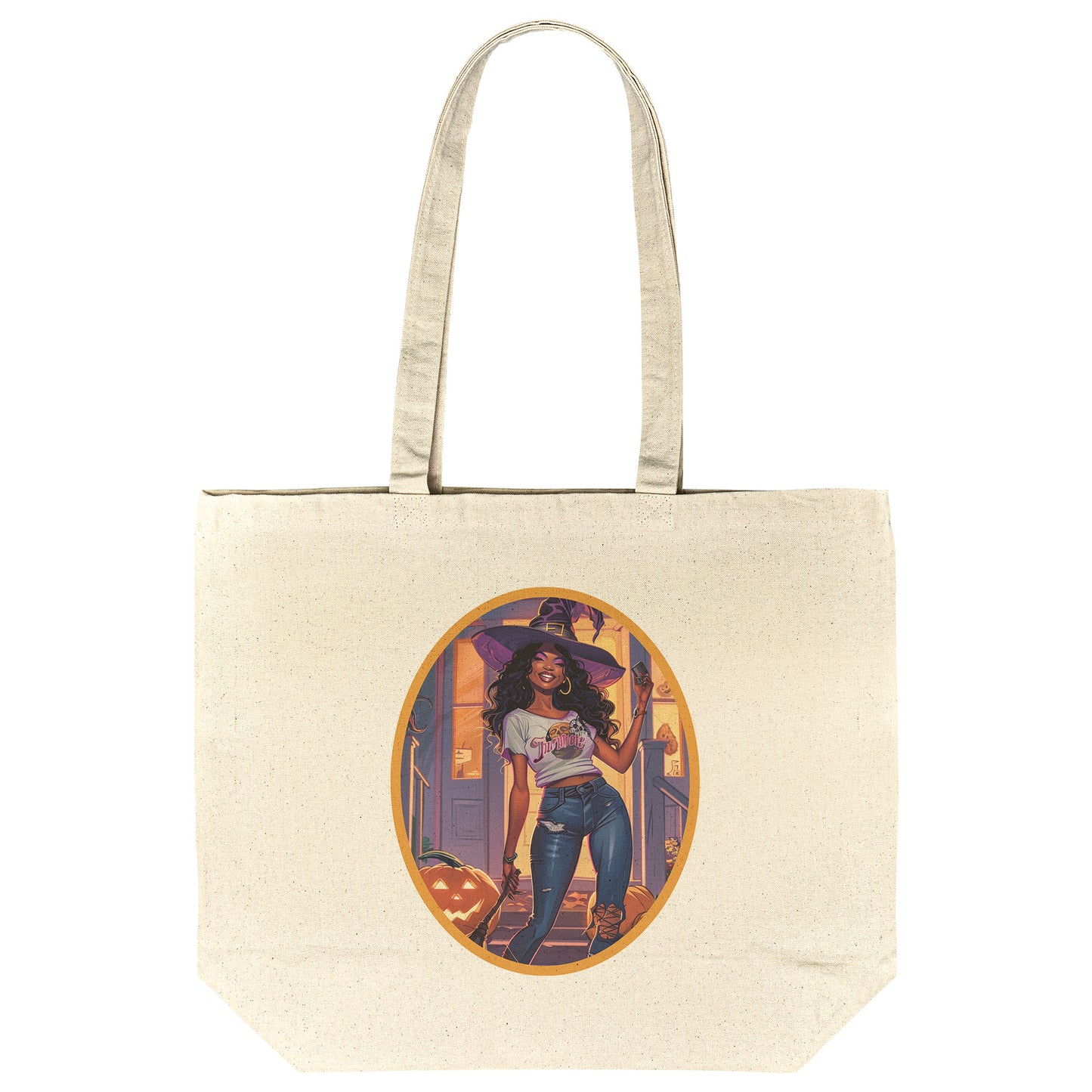 Sable Shadow Cotton Tote (18 x 15)