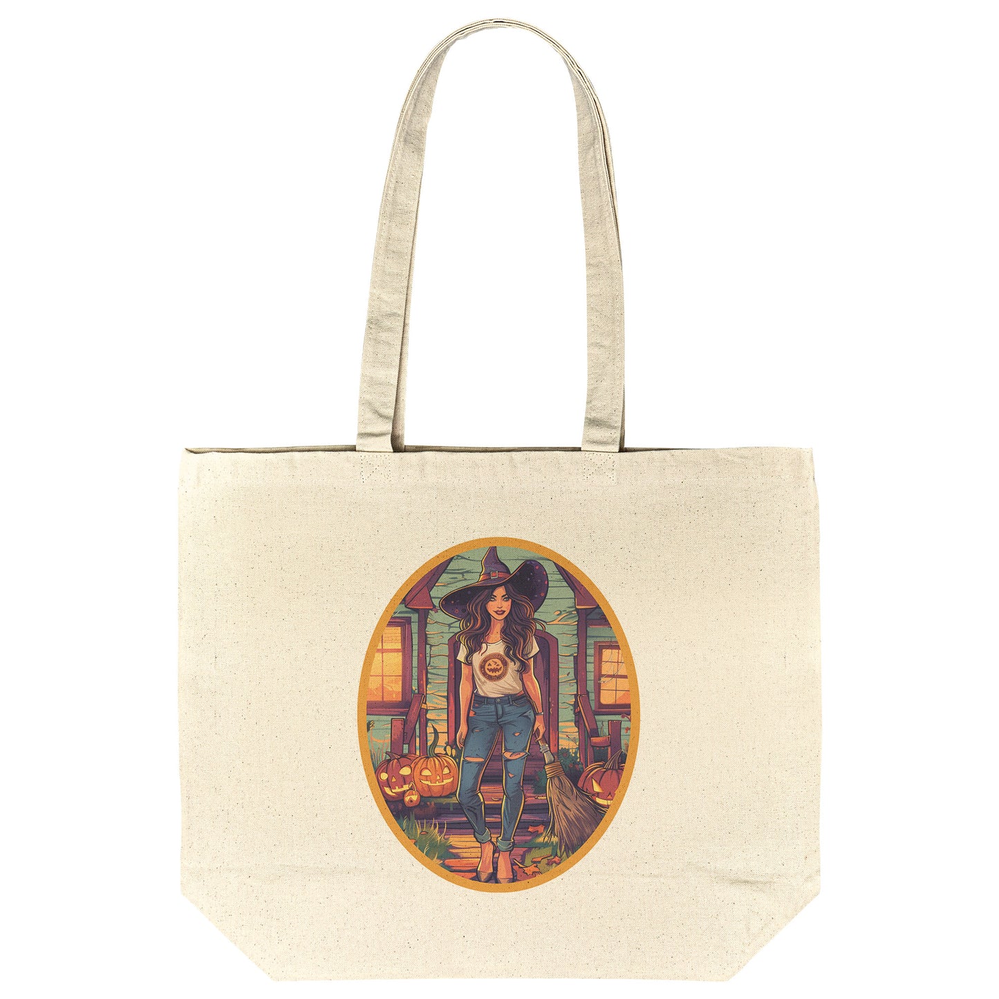 Daisy Dusk Cotton Tote (18 x 15)