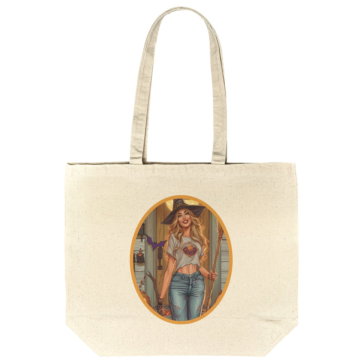Spicy Spellbinder Cotton Tote (18 x 15)