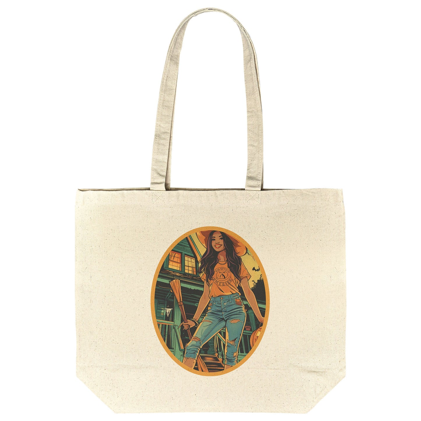 Halloween Cotton Tote (18 x 15)
