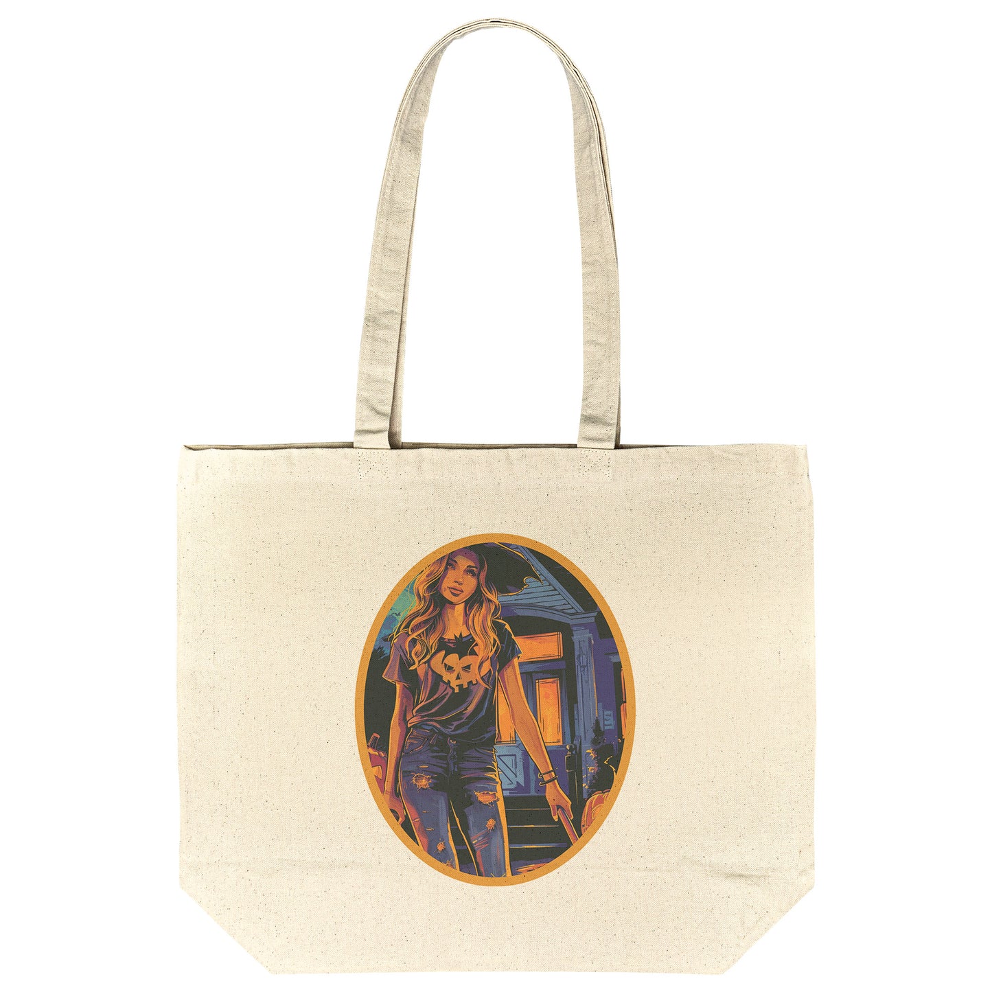 Hazel Hex Cotton Tote (18 x 15)