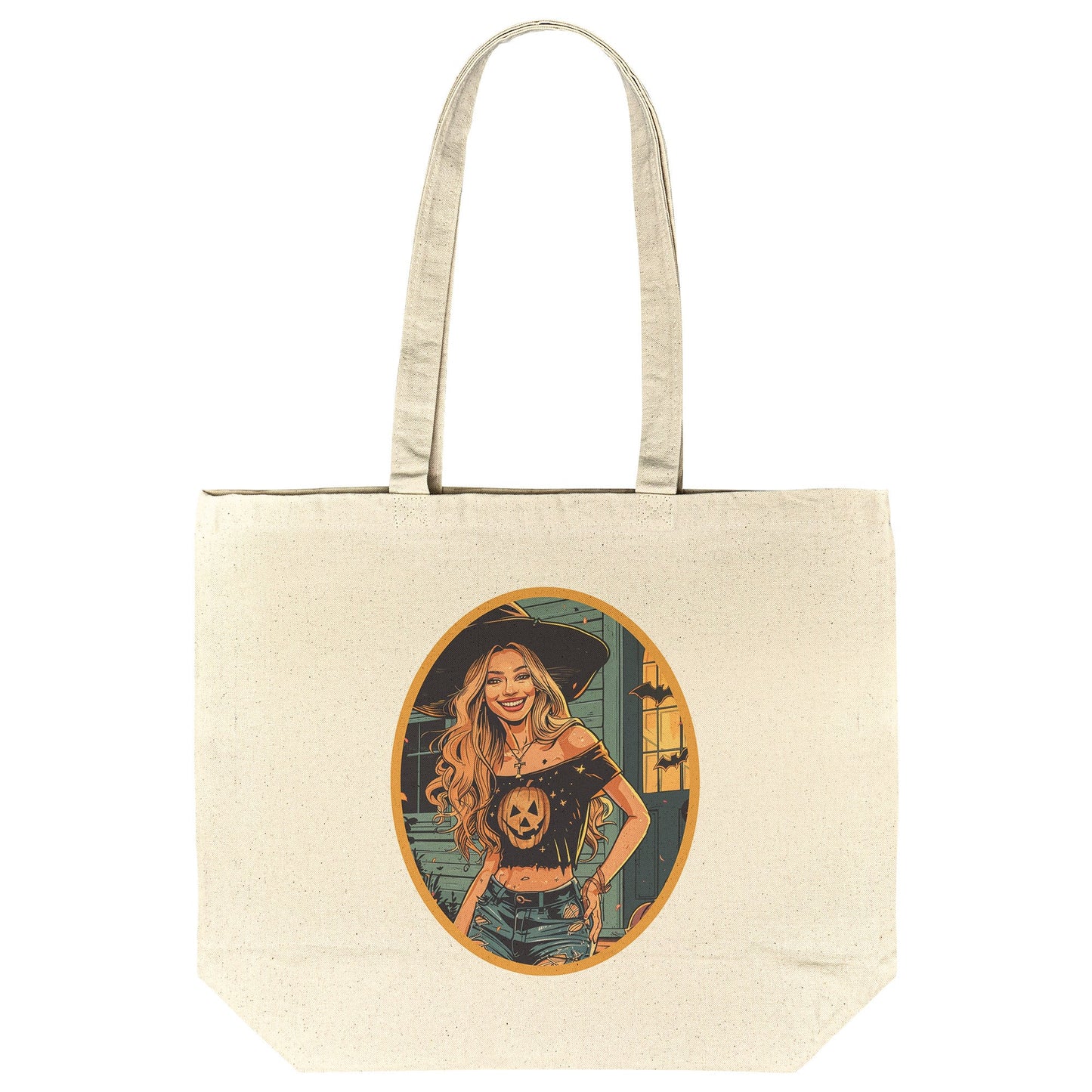 Halloween Cotton Tote (18 x 15)