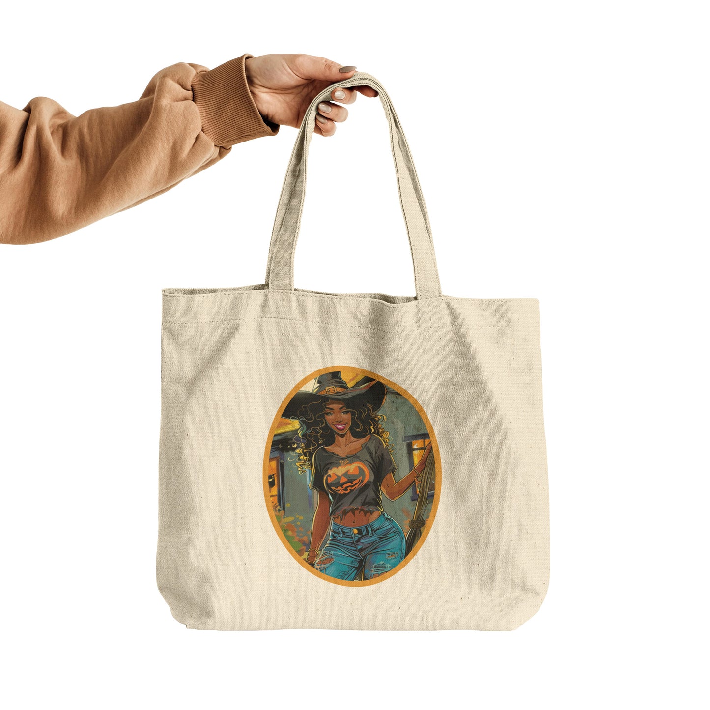 Midnight Enchant Cotton Tote (18 x 15)
