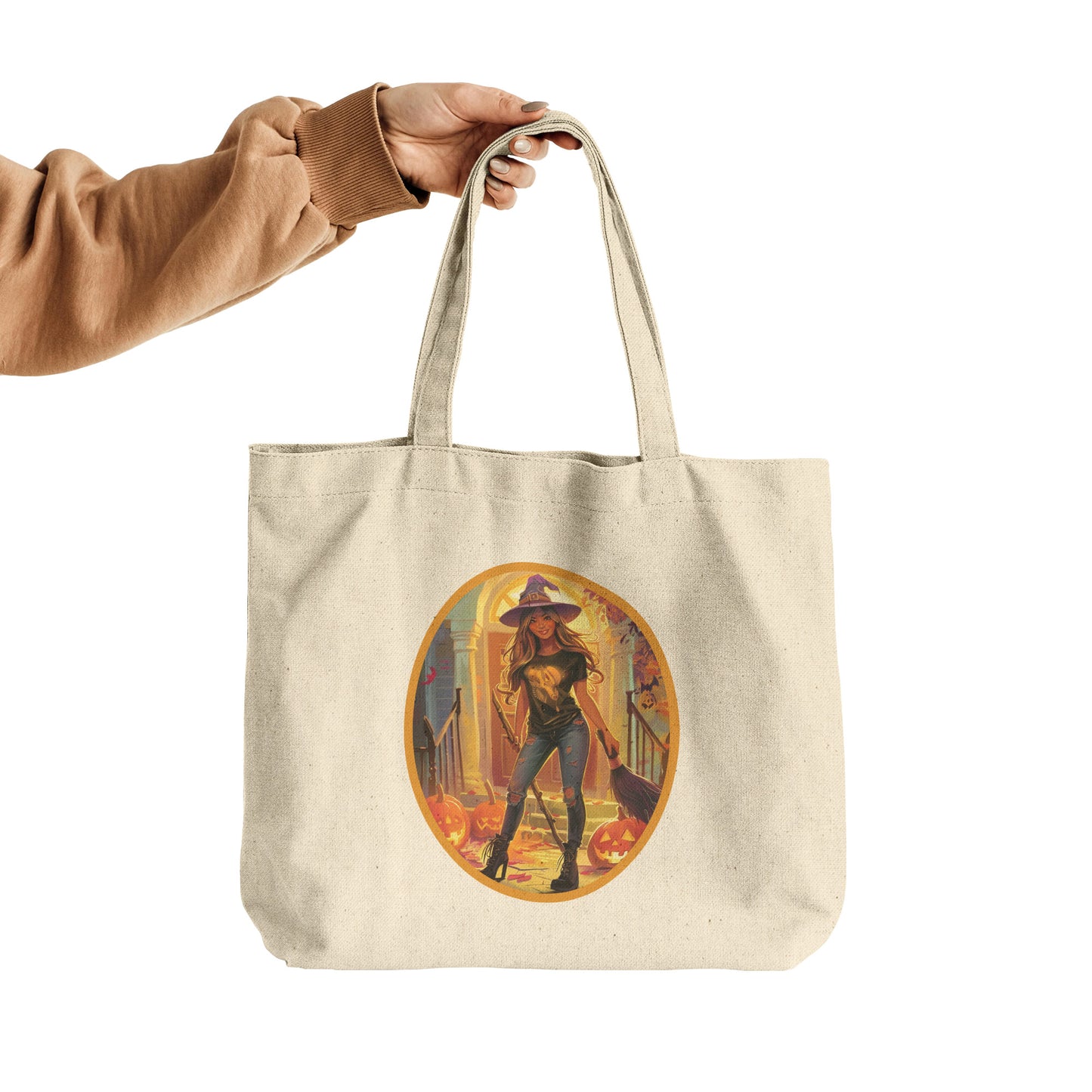 Hocus Hottie Cotton Tote (18 x 15)