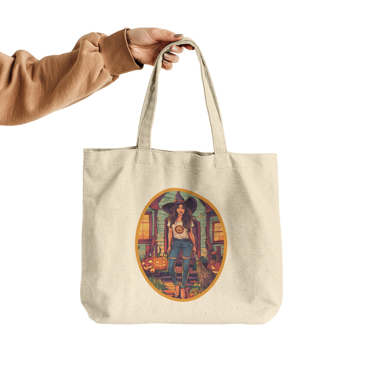 Daisy Dusk Cotton Tote (18 x 15)