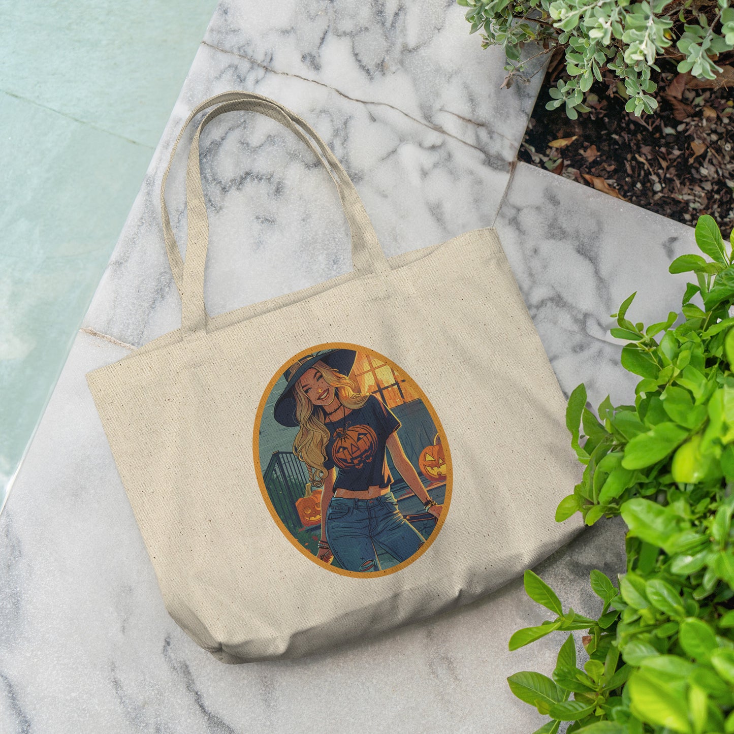 Sparkle Spellcaster Cotton Tote (18 x 15)