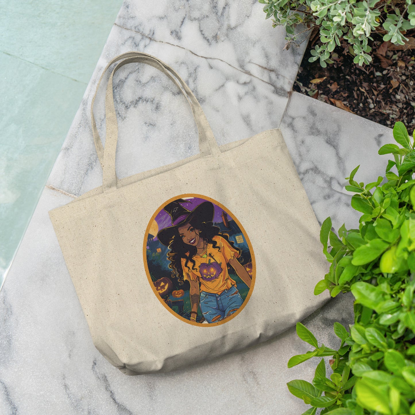 Cinder Spell Cotton Tote (18 x 15)