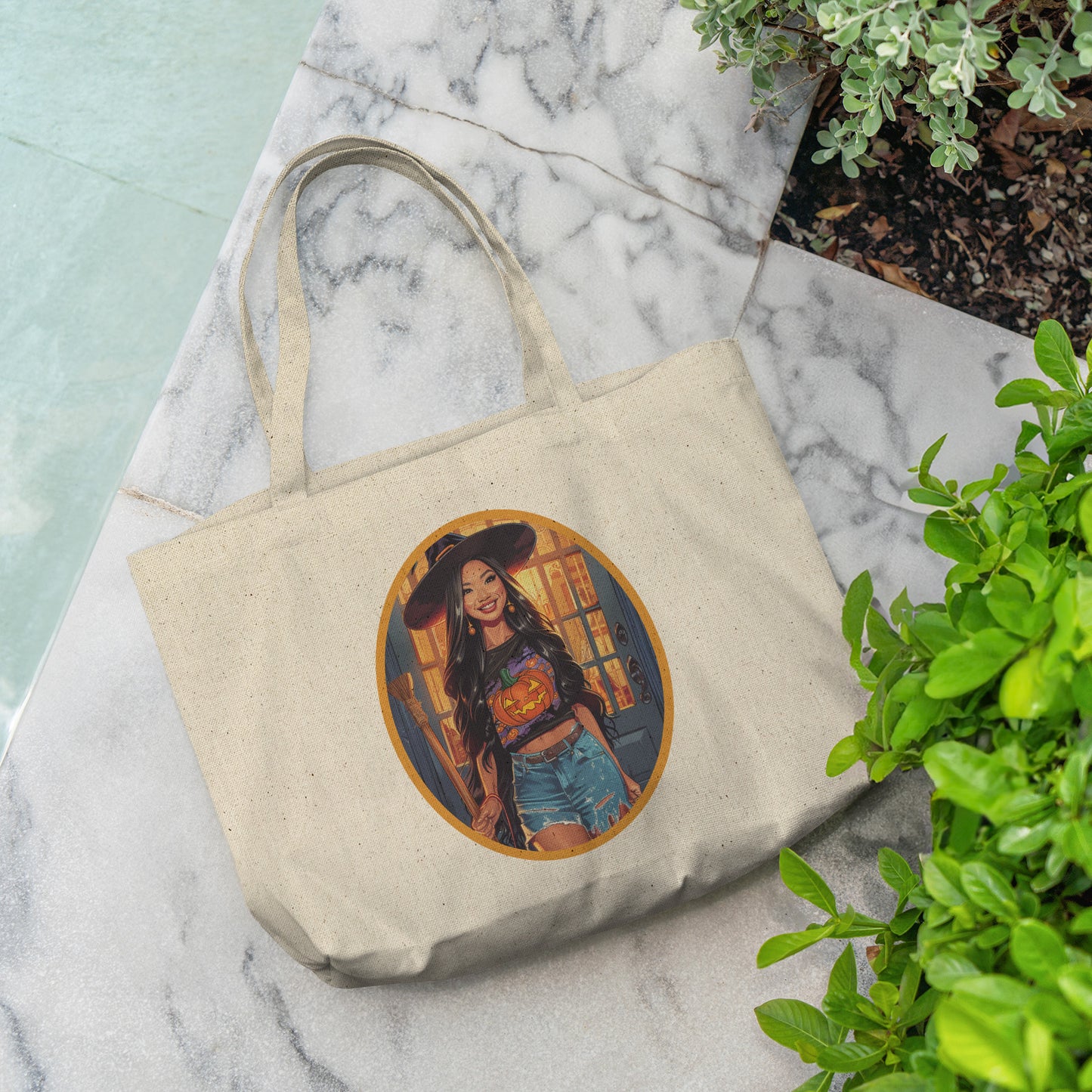 Sunny Spark Cotton Tote (18 x 15)