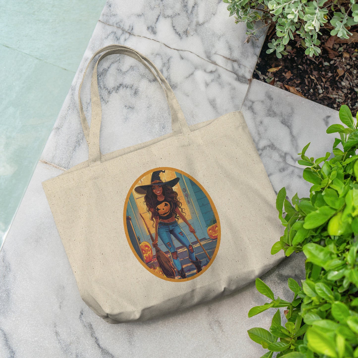 Bella Broomstick Cotton Tote (18 x 15)