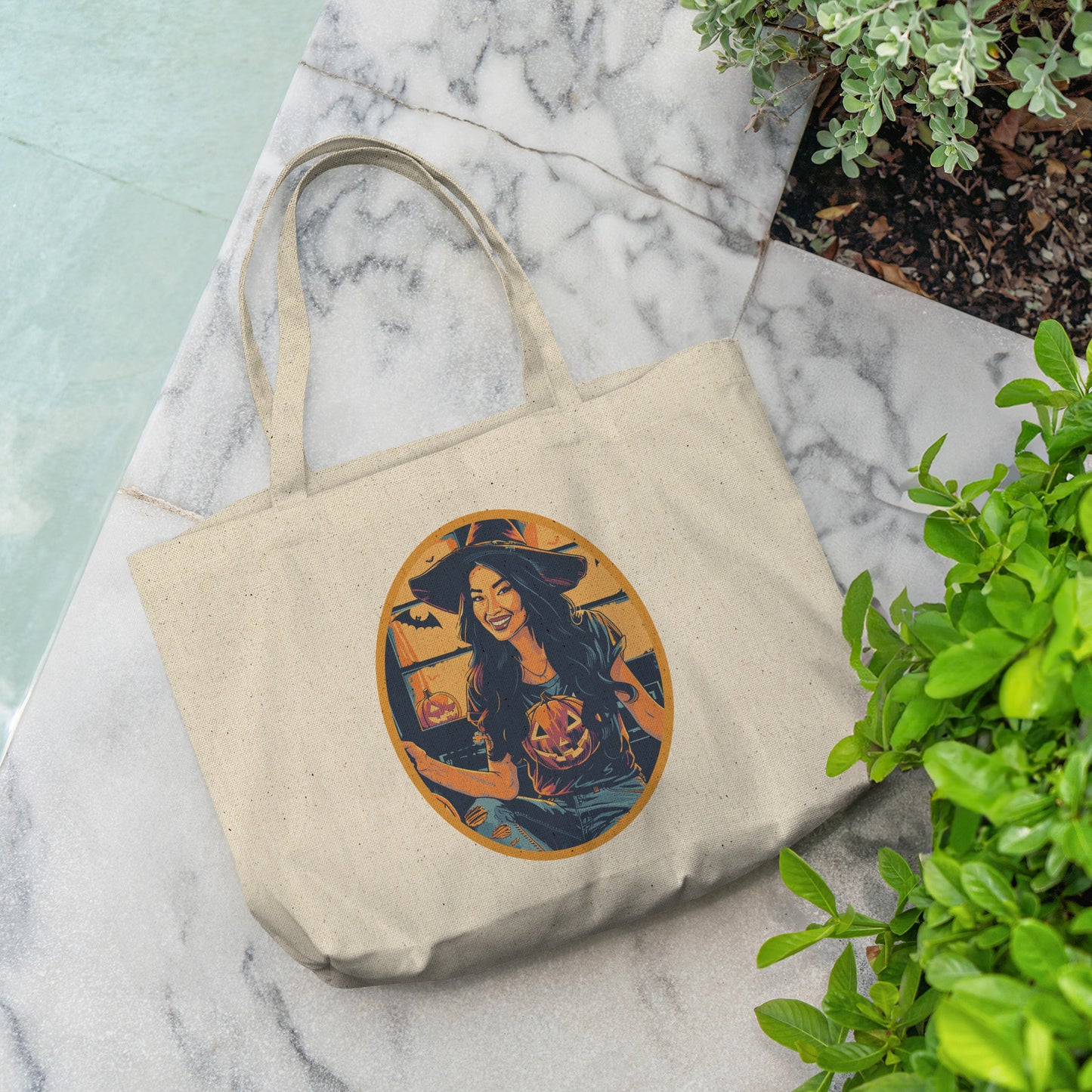 Sassy Sorceress Cotton Tote (18 x 15)