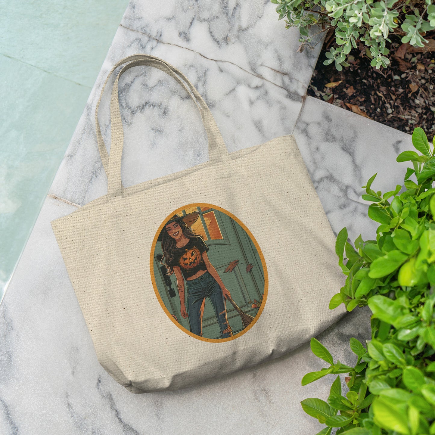 Pixie Pocus Cotton Tote (18 x 15)