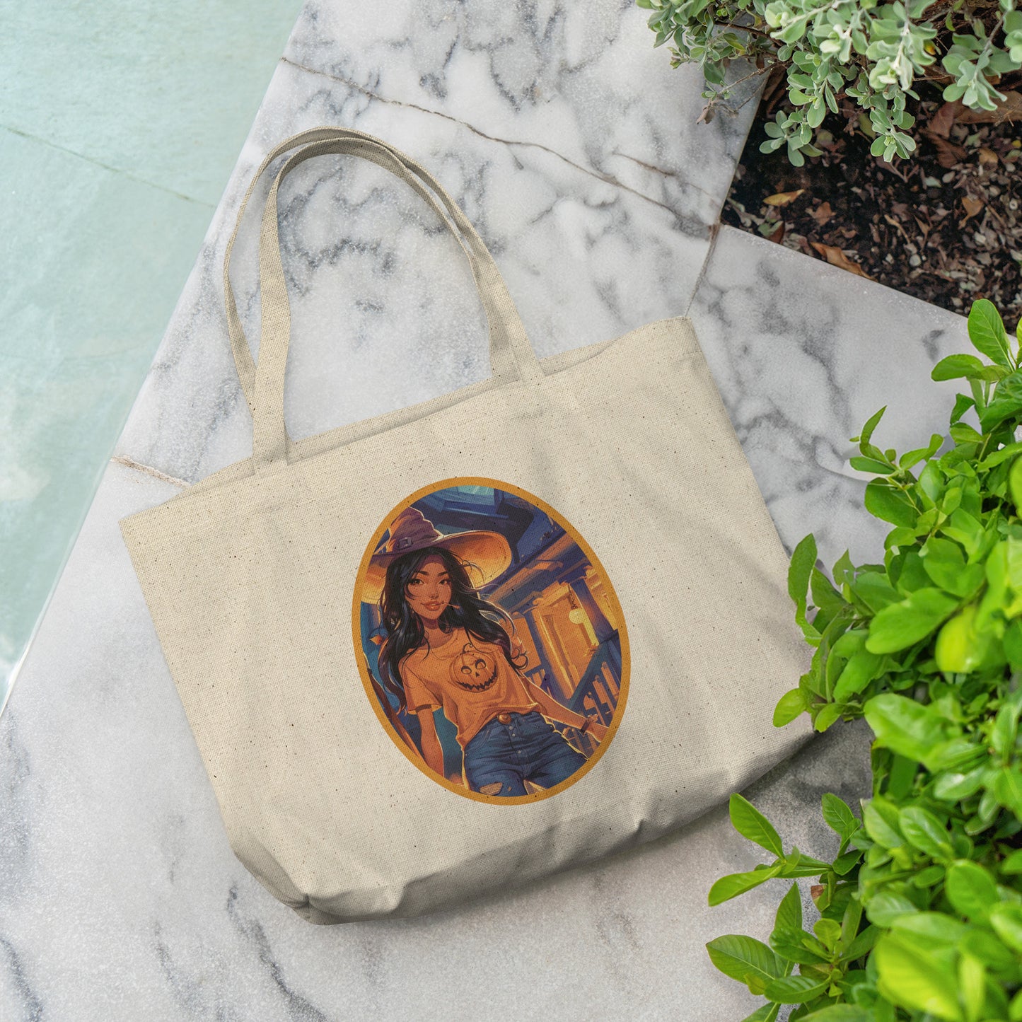 Willow Wisp Cotton Tote (18 x 15)