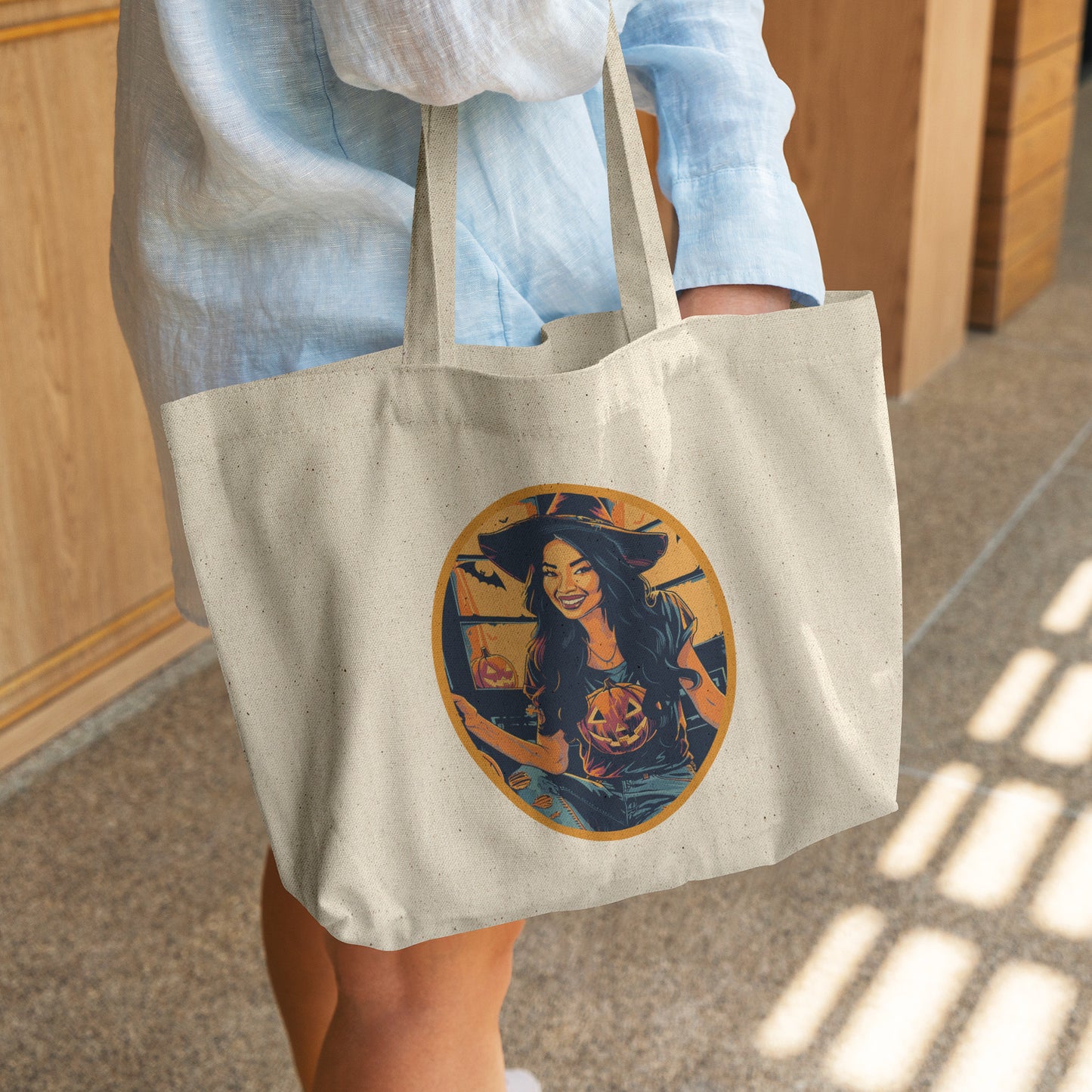 Sassy Sorceress Cotton Tote (18 x 15)