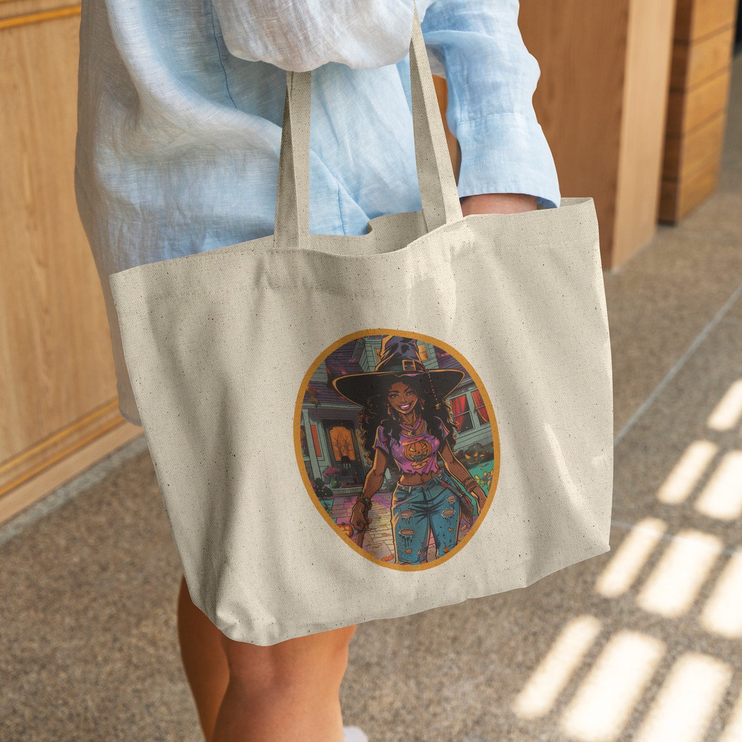 Elara Enchantress Cotton Tote (18 x 15)