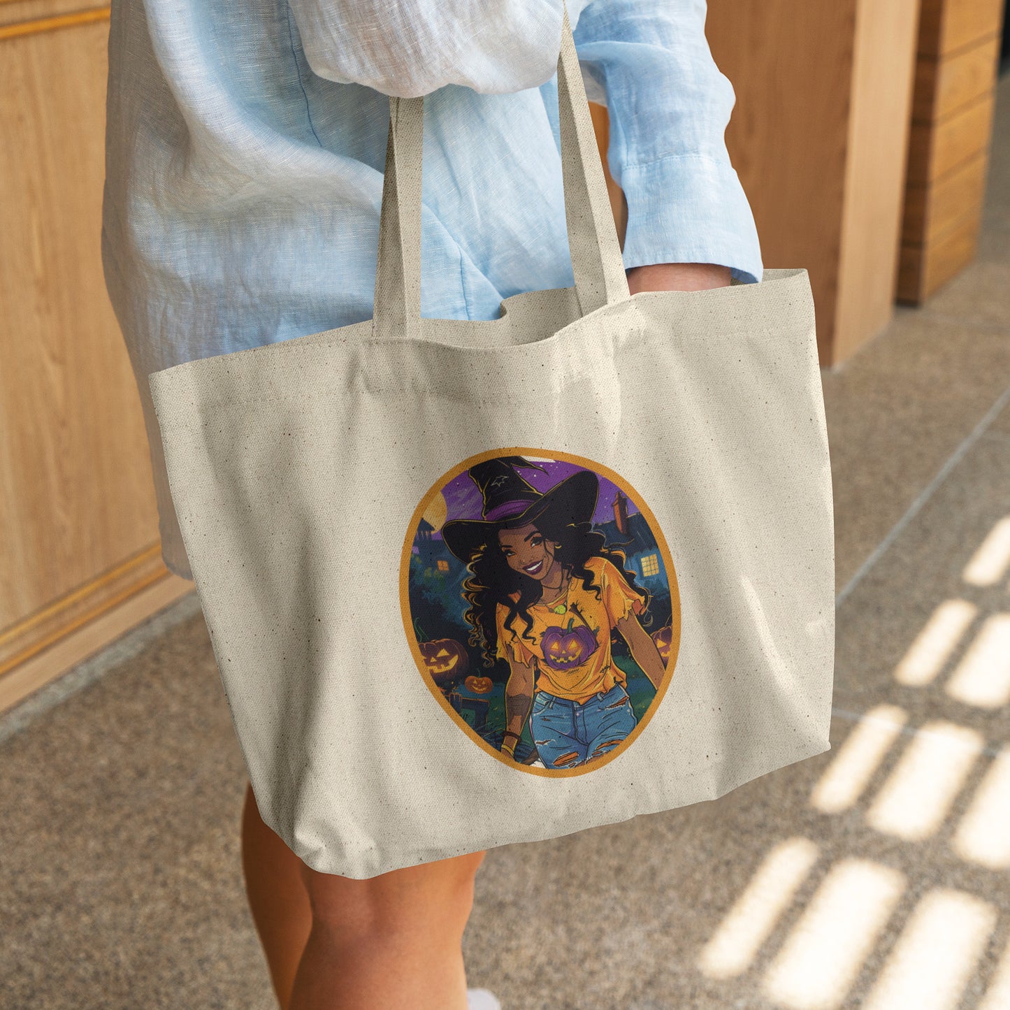 Cinder Spell Cotton Tote (18 x 15)