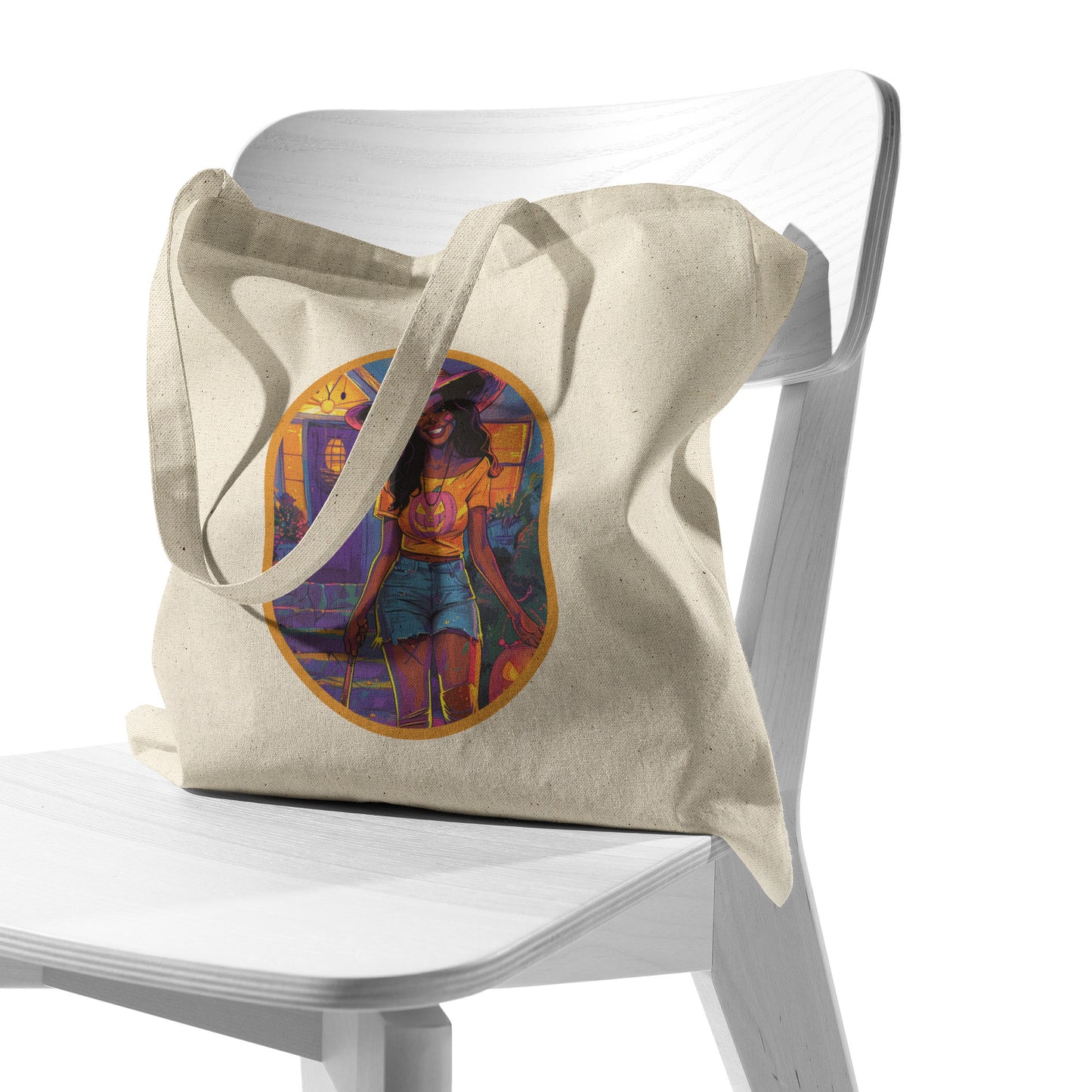 Whisker Witch Cotton Tote (15 x 15)