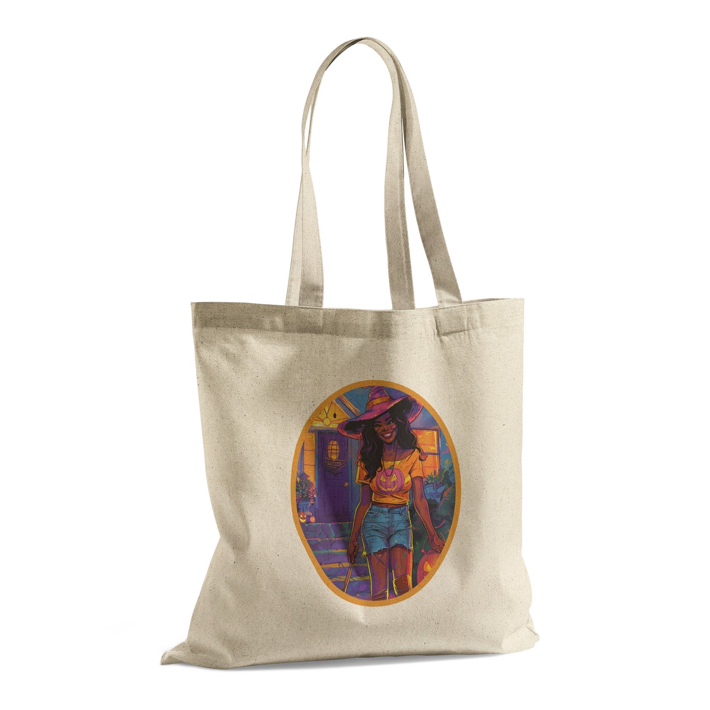 Whisker Witch Cotton Tote (15 x 15)
