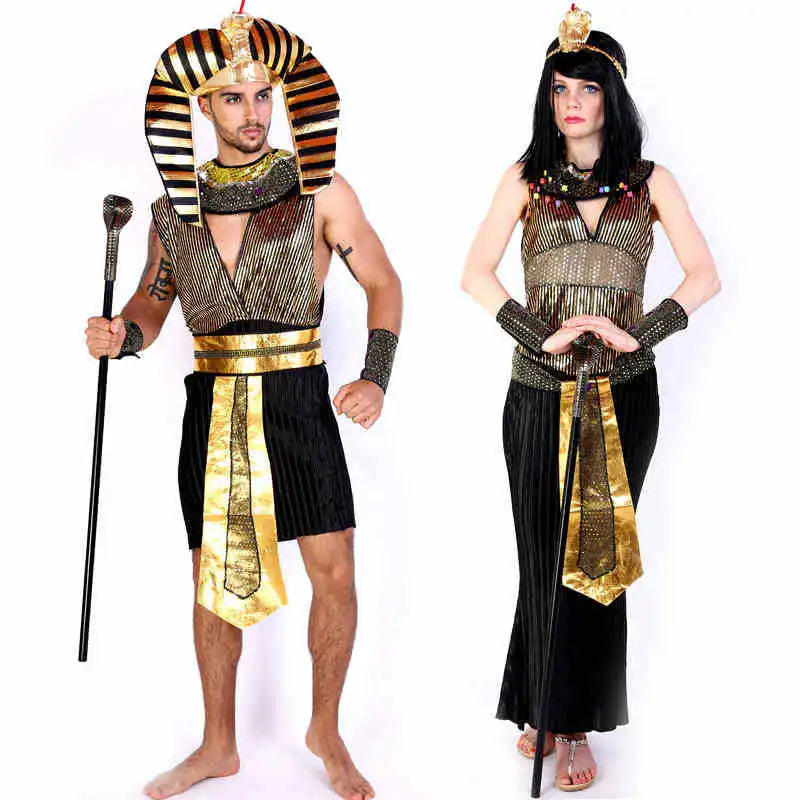 Ancient Egyptian Pharaoh / Queen Adult Costumes 2