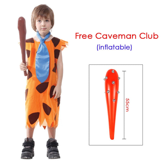 Fred Flintstone Costume (with Inflatable Club)