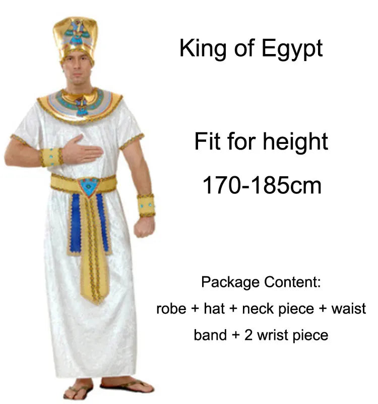 Ancient Egyptian Pharaoh / Queen Adult Costumes 2