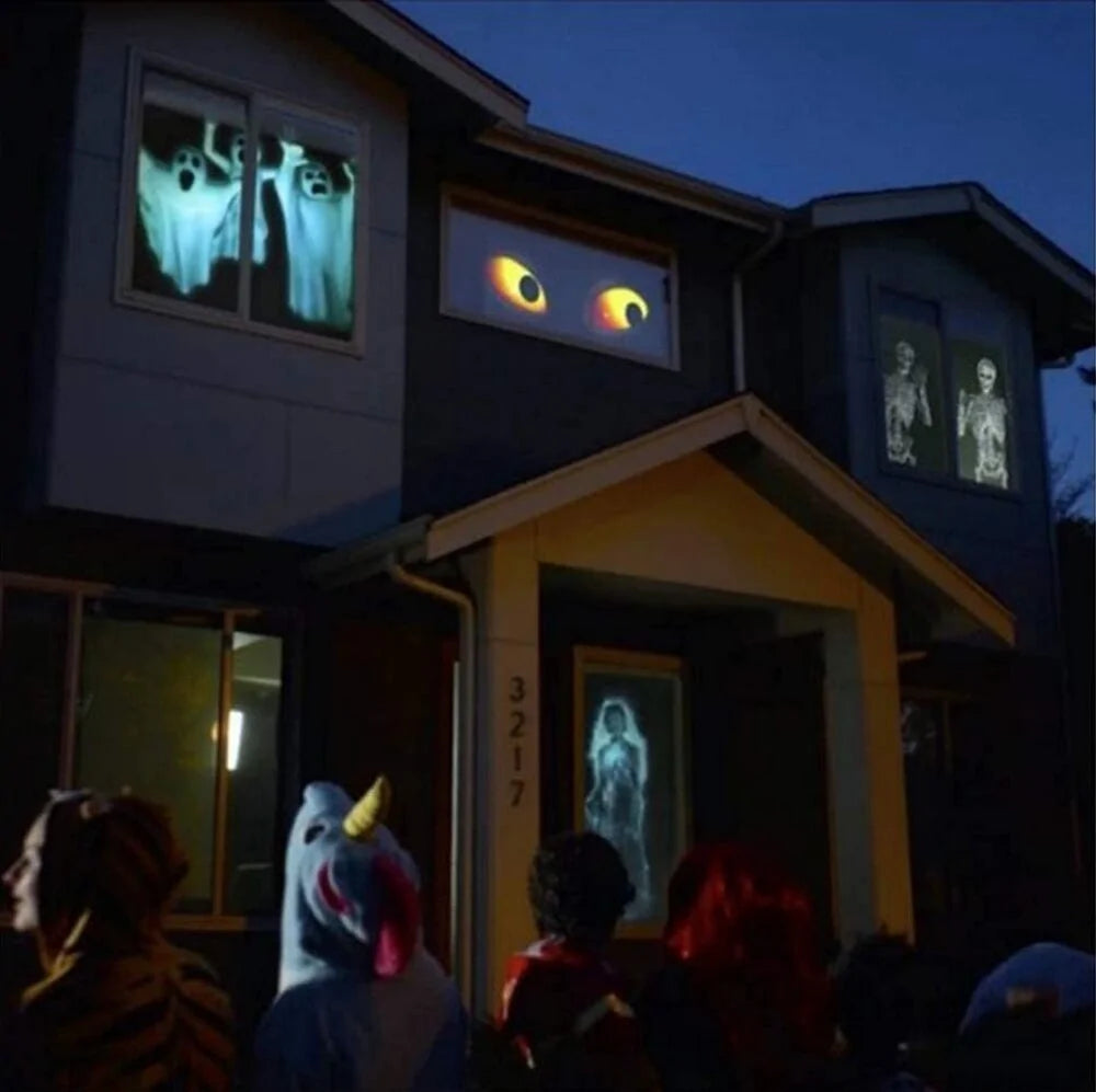 Holiday Holographic Projection Window Display