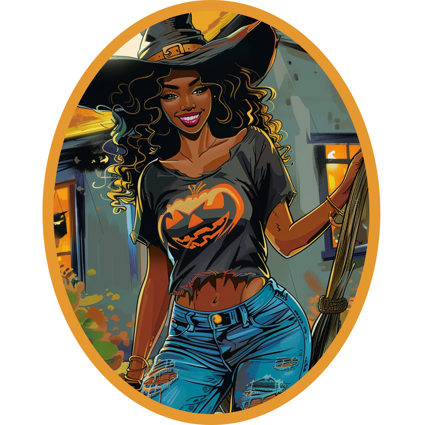 Halloween Cotton Tote (18 x 15)