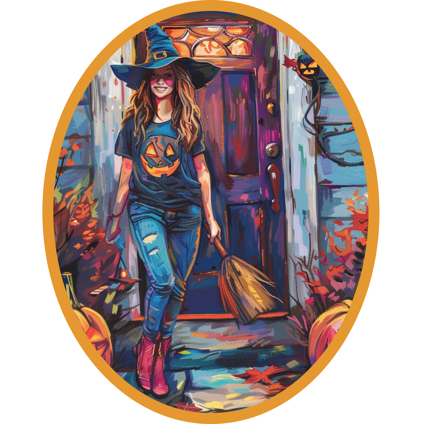 Halloween Cotton Tote (18 x 15)