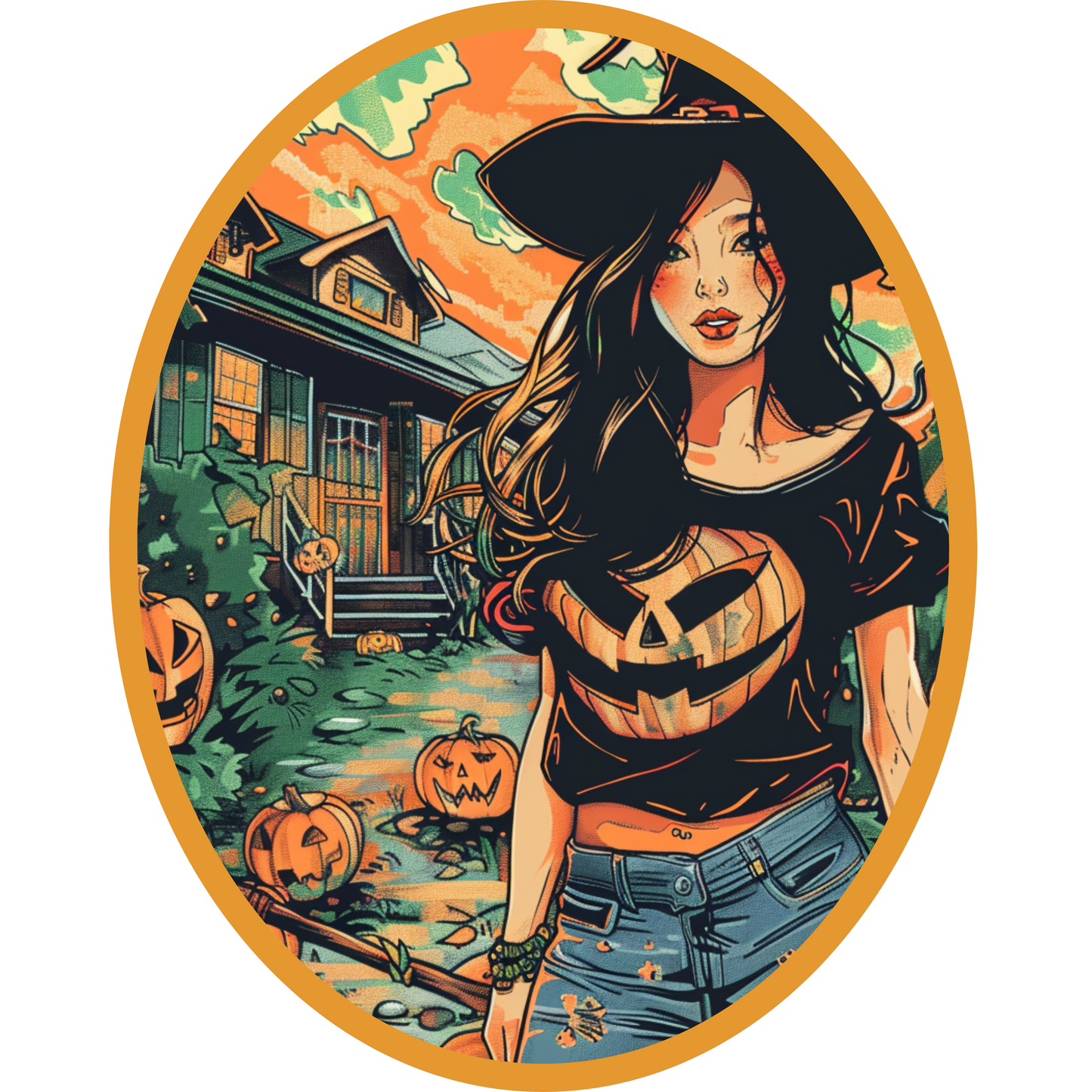 Halloween Cotton Tote (18 x 15)