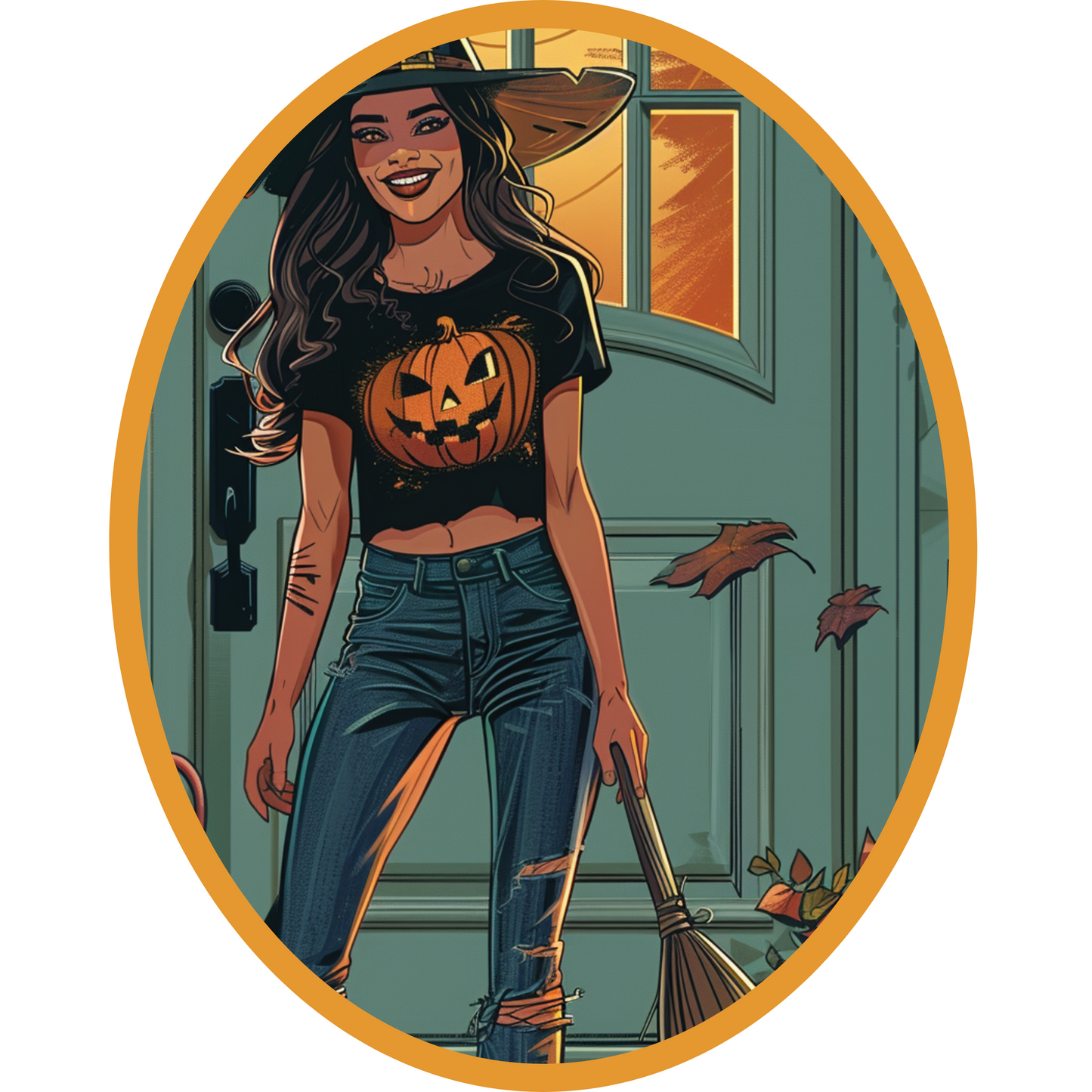 Halloween Cotton Tote (18 x 15)