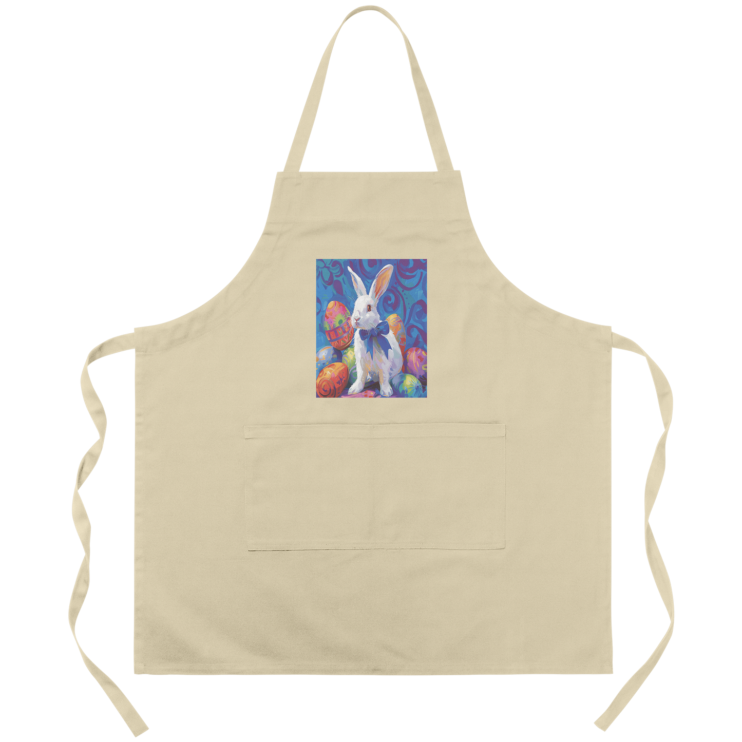 Rabbit_with_Bow_and_Eggs_Apron_Khaki_Transparent_Mockup.png